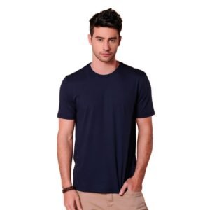 Camiseta Masculina Básica Comfort Marinho