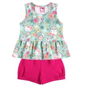 Conjunto Bebê Menina Regata Hello Kitty