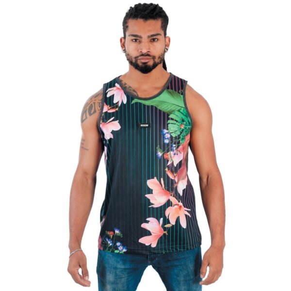 Regata Masculina Estampada Floral