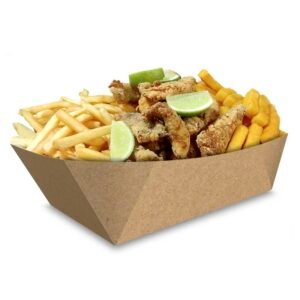 Bandeja | Embalagem para Petiscos e Porções KRAFT - 300 unidades