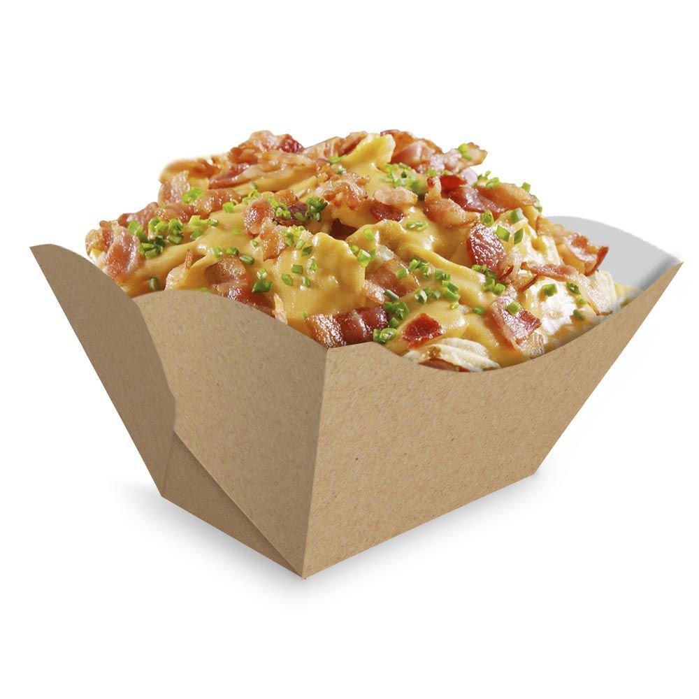 Barquinha | Embalagem para Porções KRAFT - 100 unidades