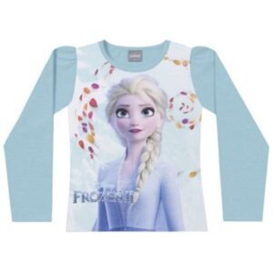 Blusa Infantil Menina Mangas Longas, Frozen II, Produto Licenciado - Fakini - 4