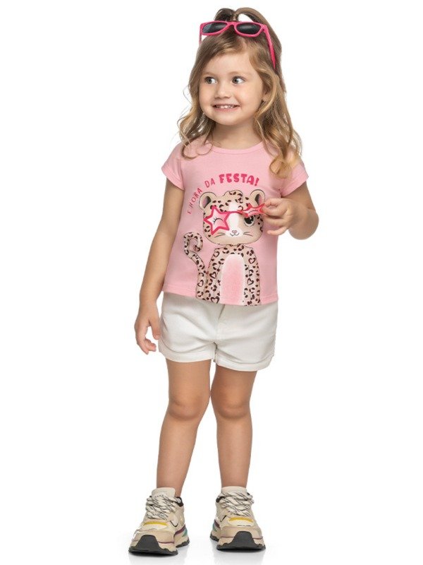 Blusa Infantil Verão Interativa, Onça - Kely & Kety - 2