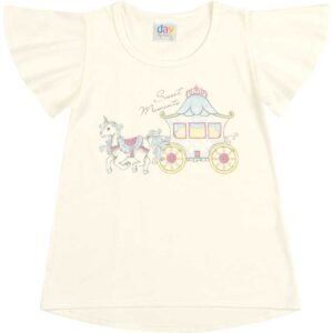 Blusa Infantil Verão Sweet - Kaiani - 8 - Creme