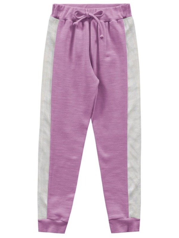 Calça Infantil em Moletom Peluciado com Detalhe Furta Cor - Fakini - 8