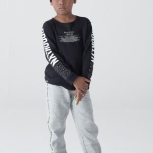 Calça Infantil Menino Em Moletom Peluciado Cinza Tam 1 a 10 - Biogás - 6