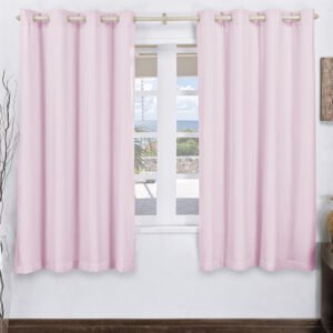 Cortina Corta Luz PVC Com Voal 3,00M x 2,80M Para Varão Simples - Rosa