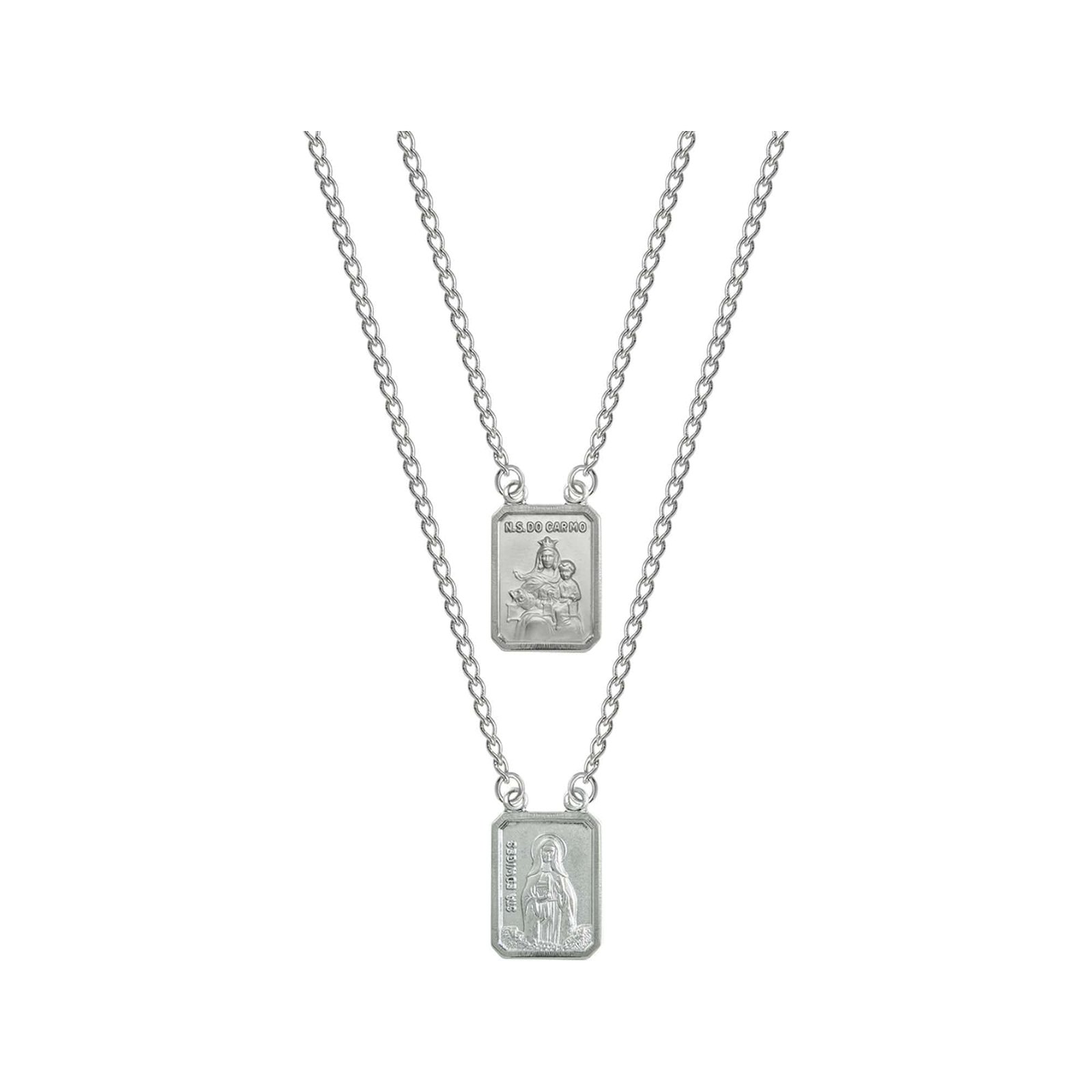 Escapulário Aço N. Sra do Carmo / Santa Edwiges 60cm 2791160