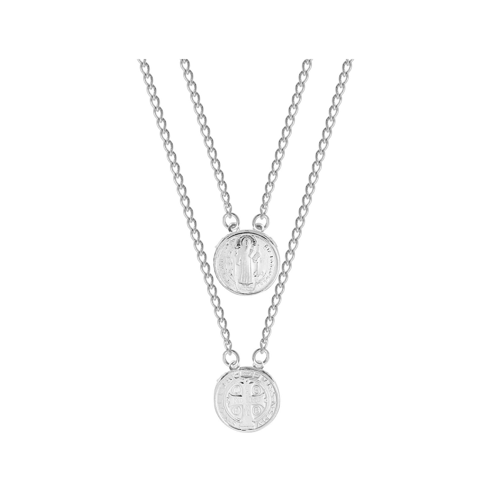 Escapulário Aço São Bento em Pé 60cm 2793460