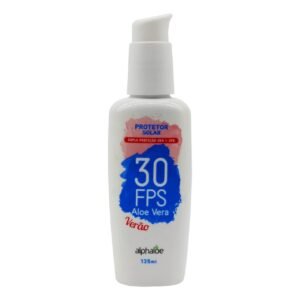 Protetor Solar FPS 30 Aloe Vera (83% de Babosa) Alphaloe 135ml