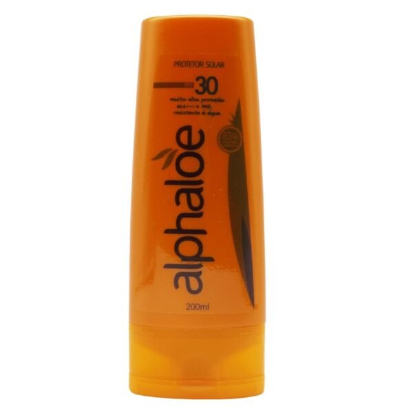 Protetor Solar FPS 30 Aloe Vera (83% de Babosa) Alphaloe 200ml