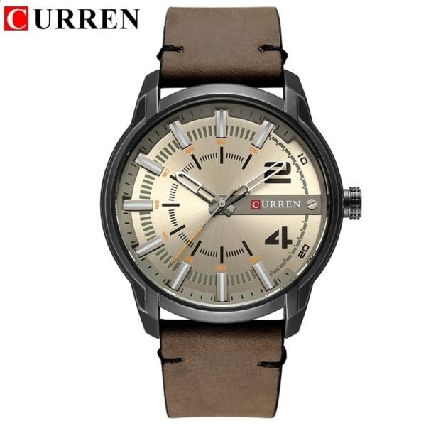 Relógio Masculino Curren 8306 Com Pulseira de Couro