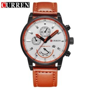 Relógio Masculino Curren 8217 Com Pulseira de Couro