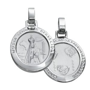 Pingente de Aço N. Sra. Aparecida 30mm 310404