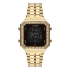 Relógio Euro Fashion Fit Diamond Dourado Feminino  EUBJK032AB/4P