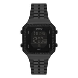 Relógio Feminino Euro Fashion Fit Diamond Preto EUBJK032AC/4P