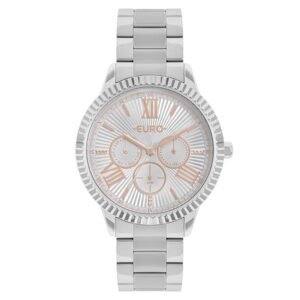 Relógio Feminino Euro Multiglow Prata EU6P29AHR/3K