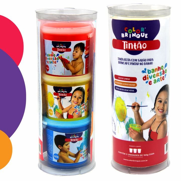Tintão - Color Brinque - Tinta de sabão para pintar no banho