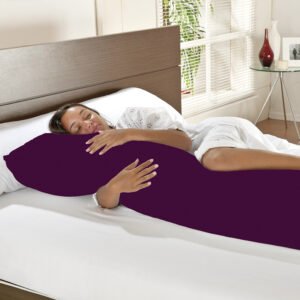 Travesseiro De Corpo Mega Xuxão 100% Algodão 1,45m X 45cm Com Fronha Magalu - Uva