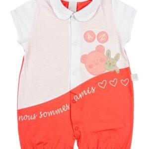 Macacão Bebê Malha Cotton Nous Sommes Amis - Natural M