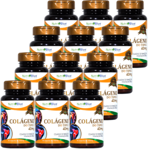 Promoção 12 Frascos - Colágeno Tipo 2 Uc II Em Capsulas Nutriblue