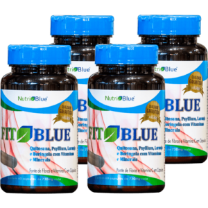 Promoção 4 frascos - Suplemento FitBlue em capsulas