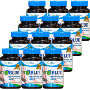 Promoção 12 frascos - Suplemento FitBlue em capsulas
