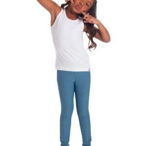 Calça legging básica infantil menina de cotton jeans Brandili - 1