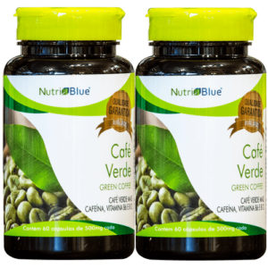 Promoção 2 frascos - Café verde (Green coffee) em Capsulas Nutriblue