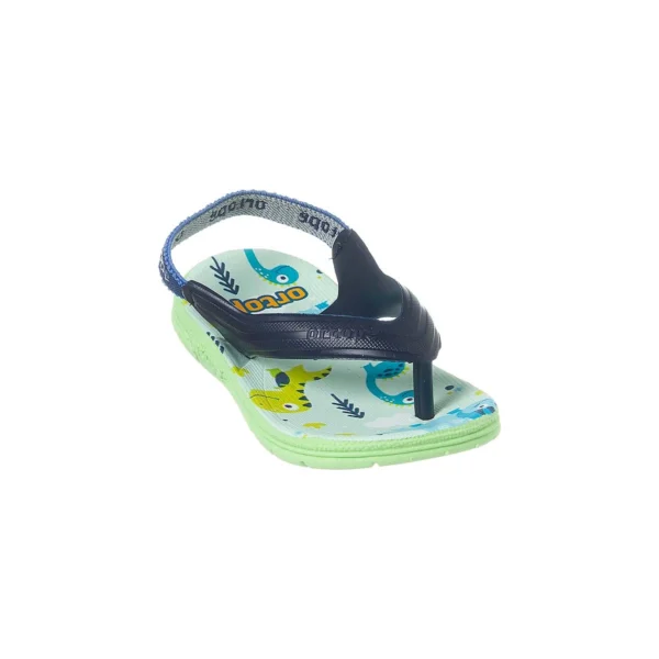 Chinelo Infantil Masculino Ortopé Acqua Azul Marinho E Verde