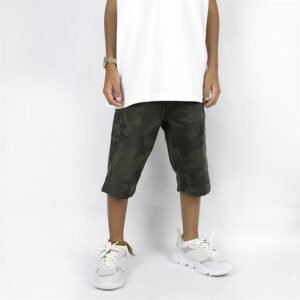 Bermuda Juvenil em Sarja Anjuss CAMUFLADO VERDE 08