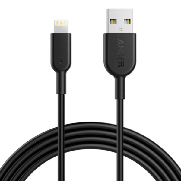 Cabo Anker Powerline Lightning II iPhone e iPad | 1,8 metros Preto