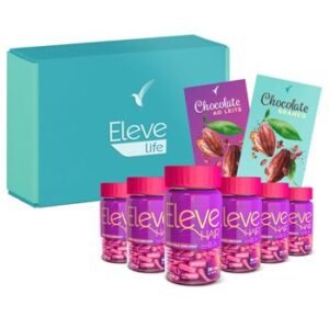 Kit Eleve Hair (6 meses) + Chocolate ao leite + Chocolate Branco