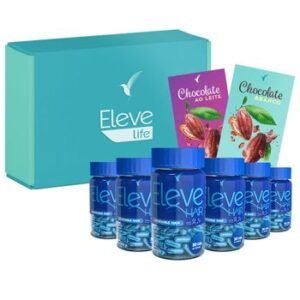 Kit Eleve Hair Men (6 meses) + Chocolate ao leite + Chocolate Branco