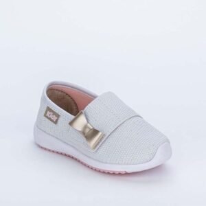 Tênis de Bebê Menina Kidy Colors Branco com Lacinho