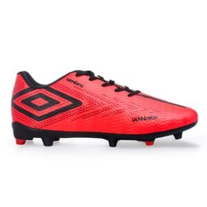 Chuteira Campo Umbro Ultraskin Rosa e Preto - Masculino