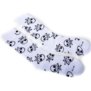 Meia style caveira branco anjuss Branco UN