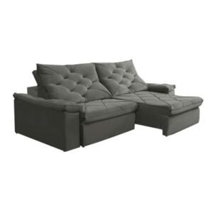 Sofá Bagda Cinza 2,50m