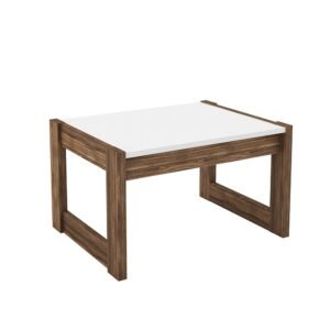 Mesa de Centro AZ1022 Branco Nogal Tecnomobili