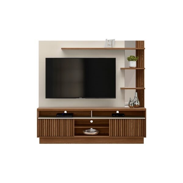 Estante Home Triunfo 65" Freijo/Off White Linea Brasil