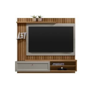 Painel Home Tocantins 55" Amendoa/Titanio Linea Brasil