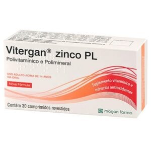 Vitergan Zinco PL com 30 Comprimidos