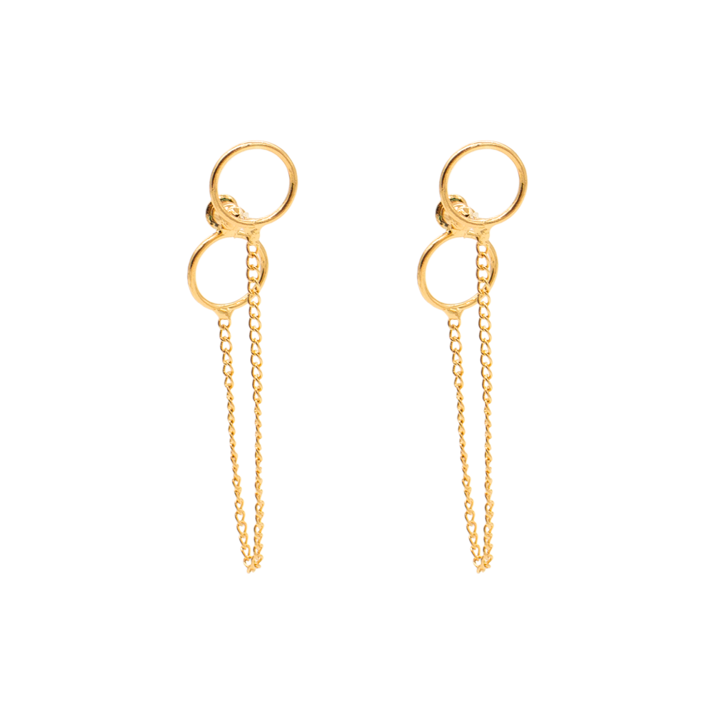 Brinco Corrente Ear Jacket Dourado