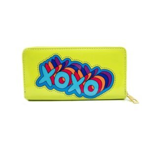 Carteira Verde Claro Com Escrita Xoxo