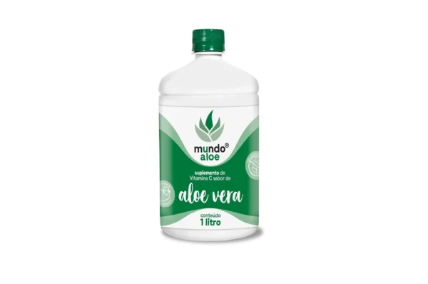 Suplemento Orgânico Sabor Aloe Vera com Vitamina C Mundo Aloe 1L