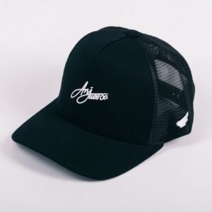 Boné juvenil tela anjuss byline Preto UN