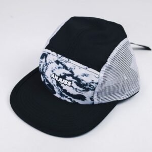 Boné Five Panel Anjuss - Marble Preto/Estampando UN