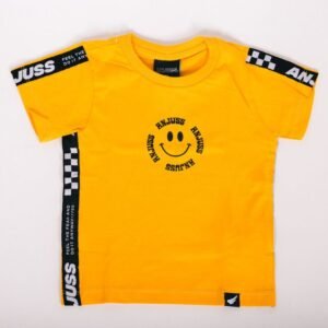 Camiseta Kids Anjuss Fun Amarelo ouro 02