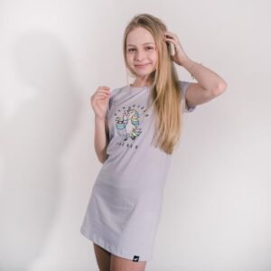 Vestido Juvenil Anjuss Rollin Lilas 10