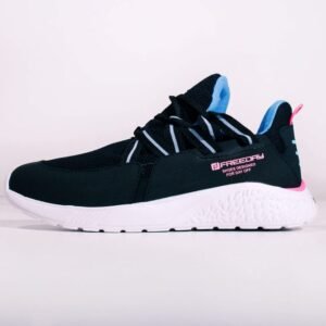 Tênis freeday quiet pto/azul/pink Padrão 34